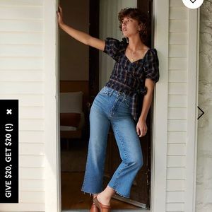 Madwell perfect vintage wide leg crop